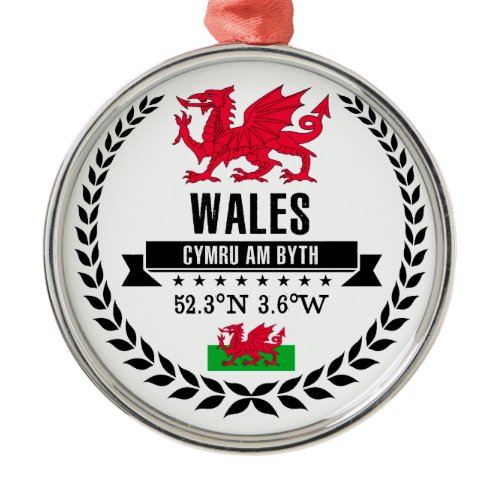 Wales Metal Ornament