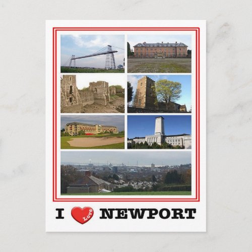 Wales _ Newport _ I Love _ Postcard