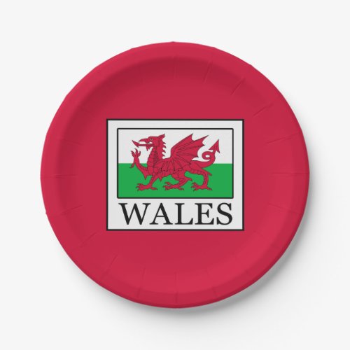 Wales Paper Plates