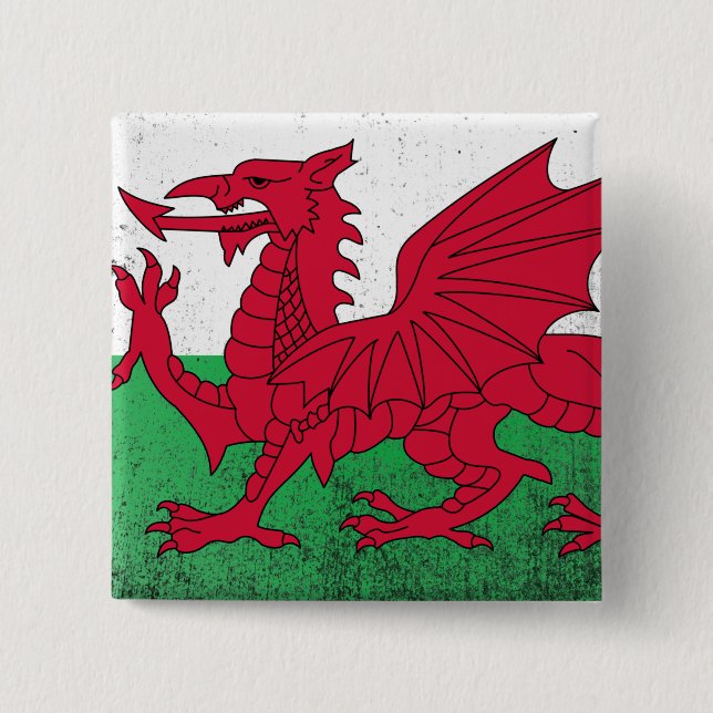 Wales Pinback Button (Front)