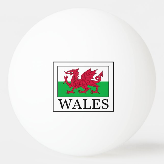 Wales Ping Pong Ball (Front)