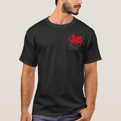 Wales Red Dragon Y Ddraig Goch T_Shirt