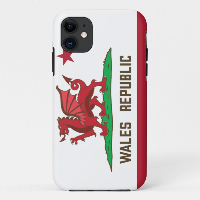 Wales Republic Dragon Flag Welsh Pride Case-Mate iPhone Case (Back)