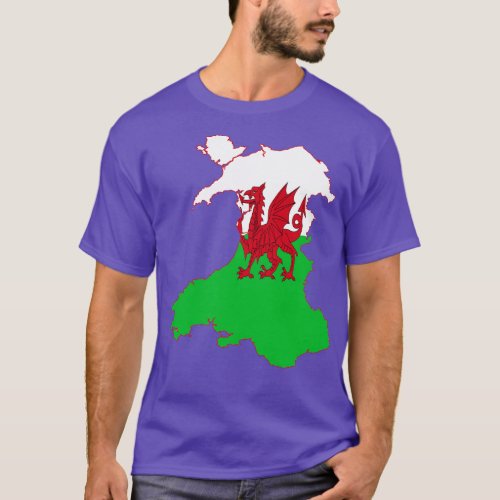 Wales Rugby Fan Baner Cymru Dragon T_Shirt