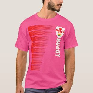 Wales Rugby Jersey Welsh Rugby 2 Sided  T-Shirt