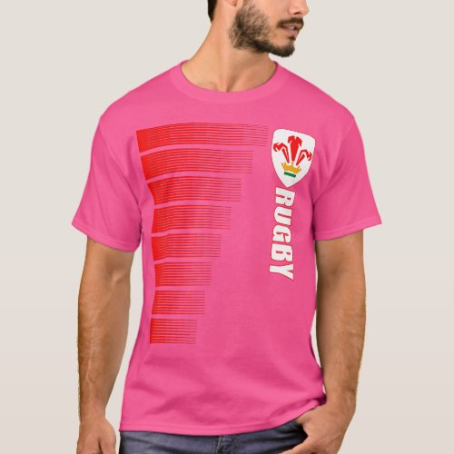 Wales Rugby Jersey Welsh Rugby 2 Sided  T_Shirt