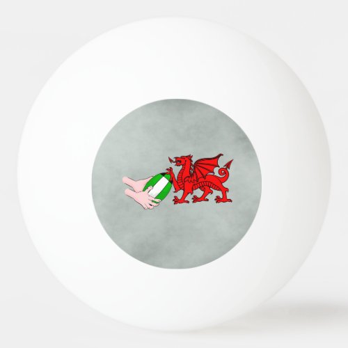 Wales Rugby Team  Dragon With Rugby Ball