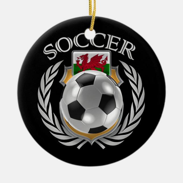 Wales Soccer 2016 Fan Gear Ceramic Ornament (Front)
