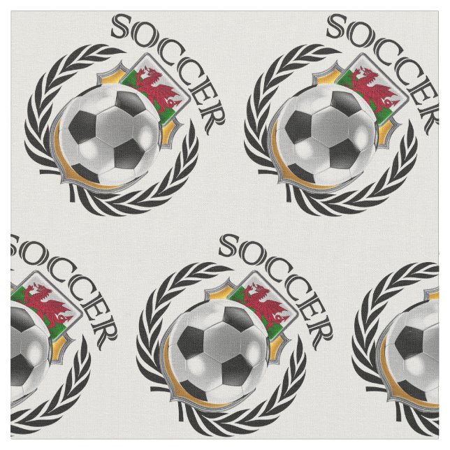 Wales Soccer 2016 Fan Gear Fabric (Close Up)
