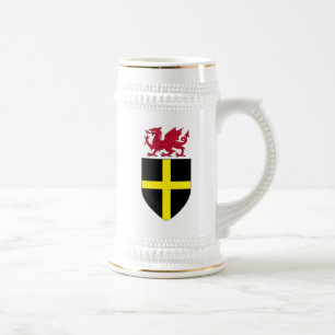 Wales Stein - Dragon over St. David Shield