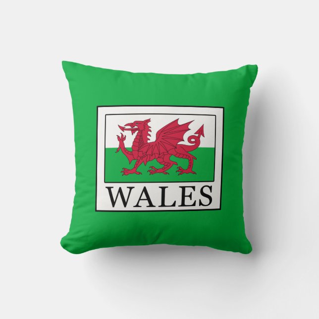 Wales Throw Pillow (Front)