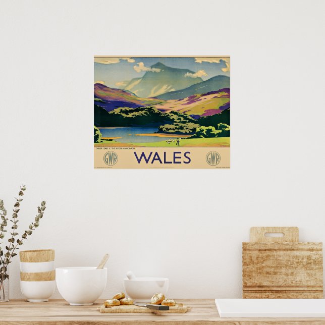 Wales travel poster (Kitchen)