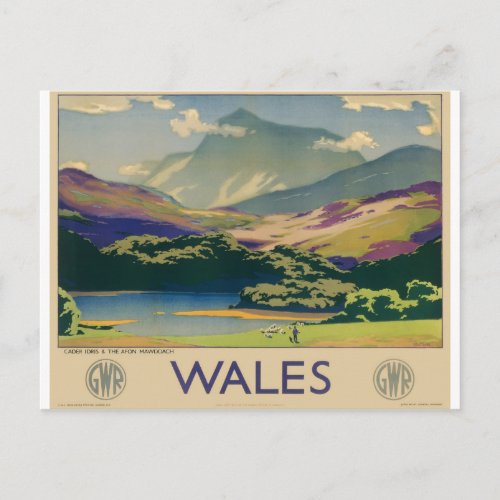 Wales UK Vintage Travel Postcard