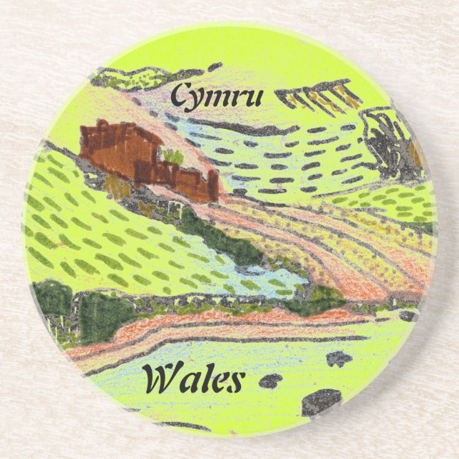 Wales / Welsh Countryside Coaster (Front)