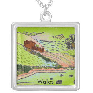 Wales / Welsh Countryside Silver Plated Necklace