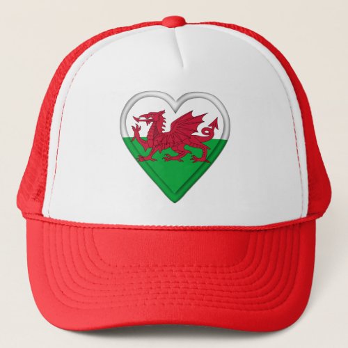 Wales Welsh flag cymru dragon Trucker Hat