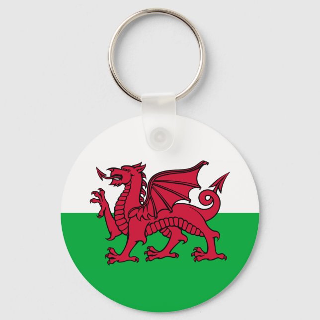 Wales -Welsh Flag Keychain (Front)