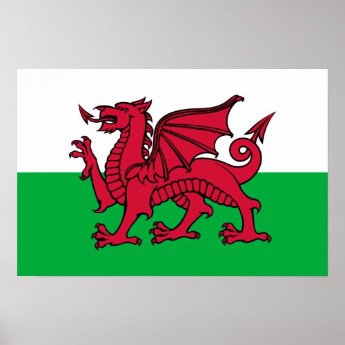 Wales _Welsh Flag Poster