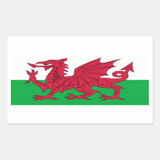 Wales/Welsh Flag - United Kingdom Rectangular Sticker