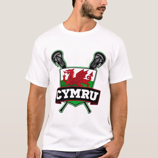 Wales Welsh Lacrosse T-Shirt (Front)