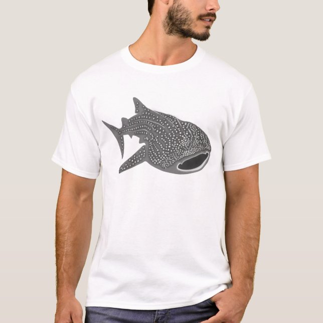 walhai wal hai whale shark animal t-shirt scuba (Front)