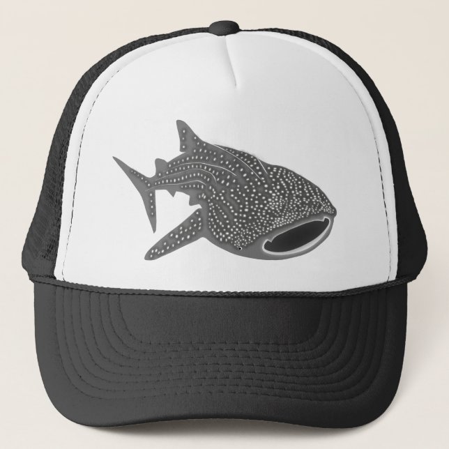 walhai wal hai whale shark animal t-shirt scuba trucker hat (Front)