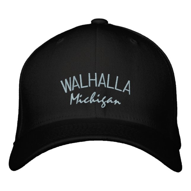 Walhalla Michigan Embroidered Hat (Front)