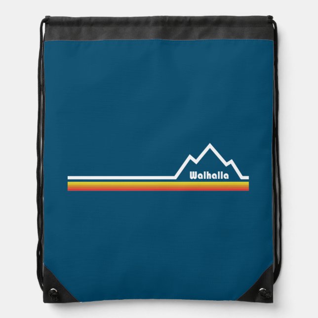 Walhalla, South Carolina Drawstring Bag (Front)