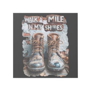 Walk a Mile in My Shoes – Inspirational Rustic Gallery Wrap
