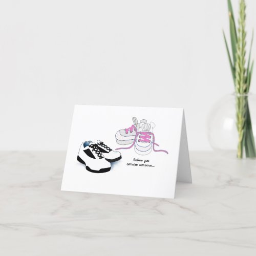 Walk a Mile in Someone elses shoes Greeting Card