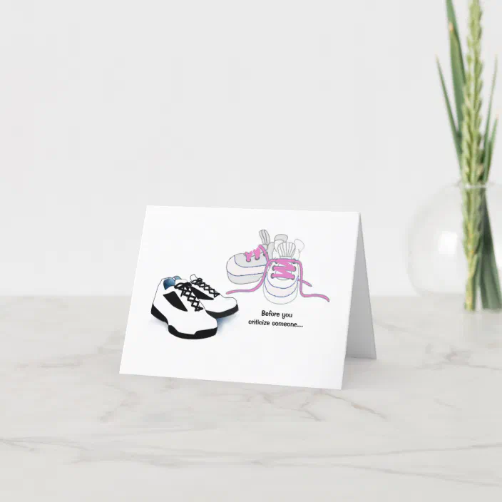 Walk A Mile In Someone Else S Shoes Greeting Card Zazzle Com