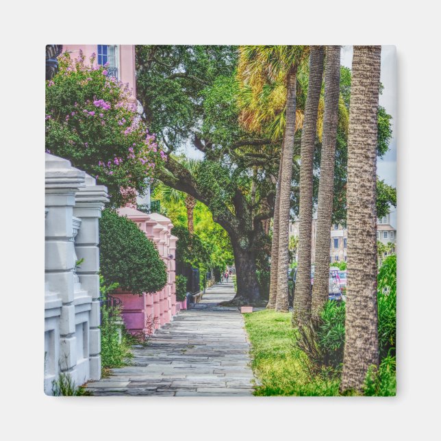 Walk Along Rainbow Row Magnet (Front)