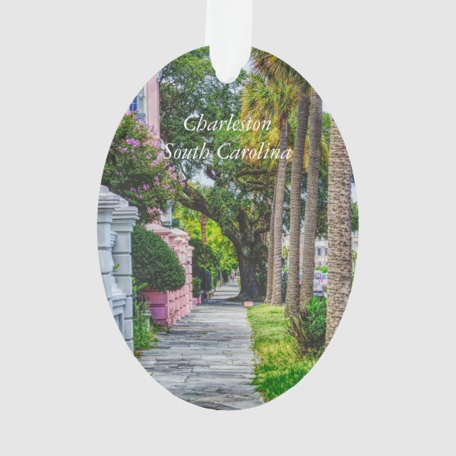 Walk Along Rainbow Row Ornament (Back)