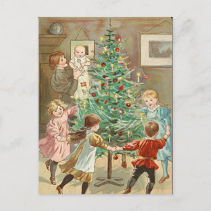 Walk Around the Christmas Tree by Jenny Nystrom Postcard
