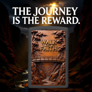 Walk By Faith Arch Bridge Gorge Zippo Lighter