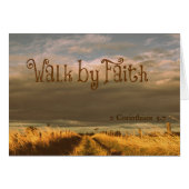 Walk by Faith Bible Verse Scripture (Front Horizontal)