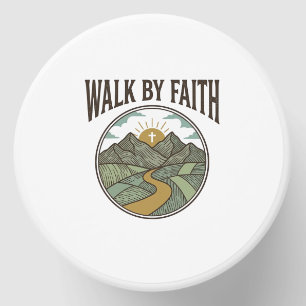 Walk By Faith Christian Mountain Path Vector Mini Candle Favors