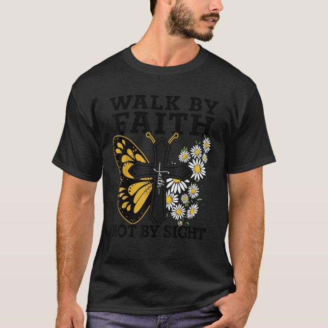 Walk By Faith Christian Teen Girl Toddler Jesus Lo T-Shirt (Front)