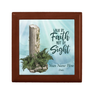 Walk by Faith Personalized OES Martha Keepsake Box