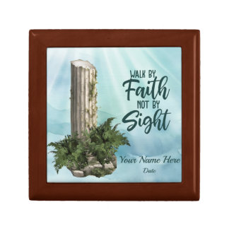 Walk by Faith Personalized OES Martha Keepsake Box