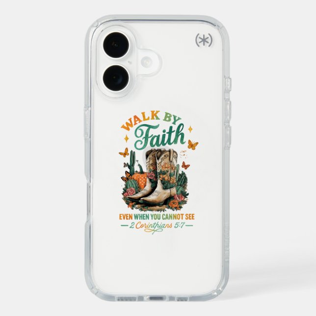 Walk By Faith....  Speck iPhone Case (Front)