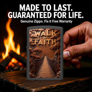 Walk By Faith Suspension Bridge Zippo Lighter