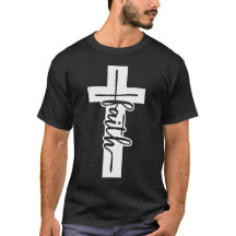 Walk by Faith Tee Blk