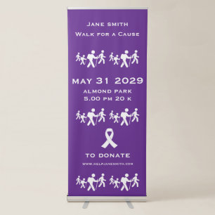 Walk For A Cause Raise Funds Retractable Banner