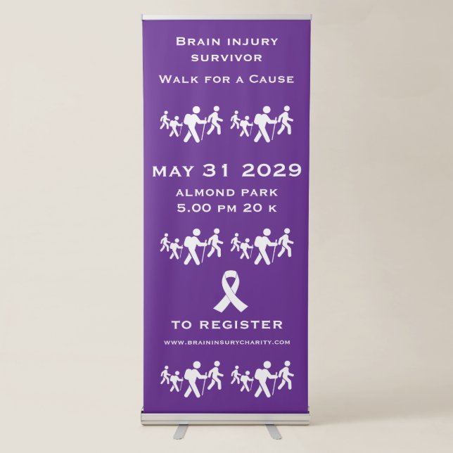 Walk For A Cause Retractable Banner (Front)