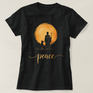 Walk for Peace Monks with Aloka Dog T-Shirt