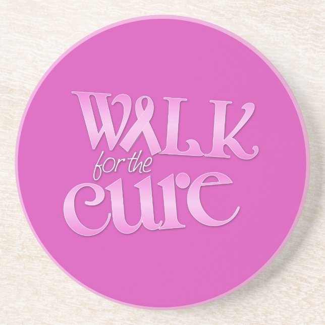Walk for the Cure Breast Cancer Coasters (Front)