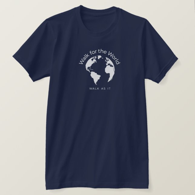 FRIENDS OF MR. WALKING POLO T-SHIRT IN NAVY BLUE [UNISEX]