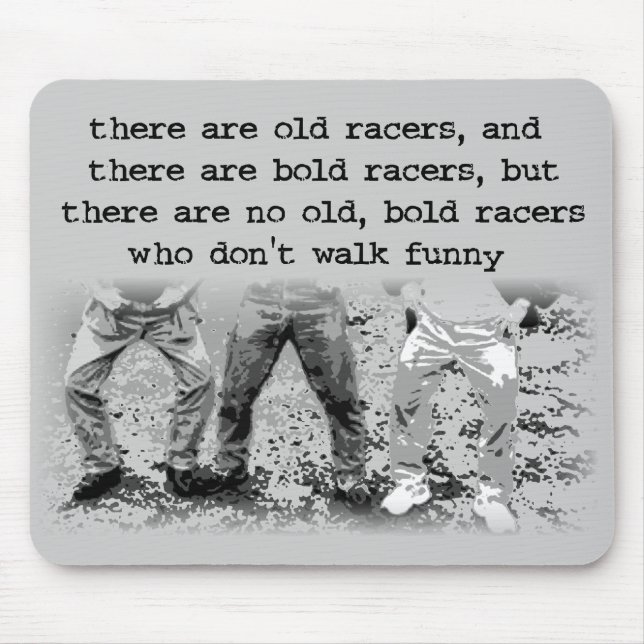 Walk Funny Dirt Bike Motocross Mousepad (Front)