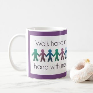 Walk Hand in Hand 11 oz Mug - Purple